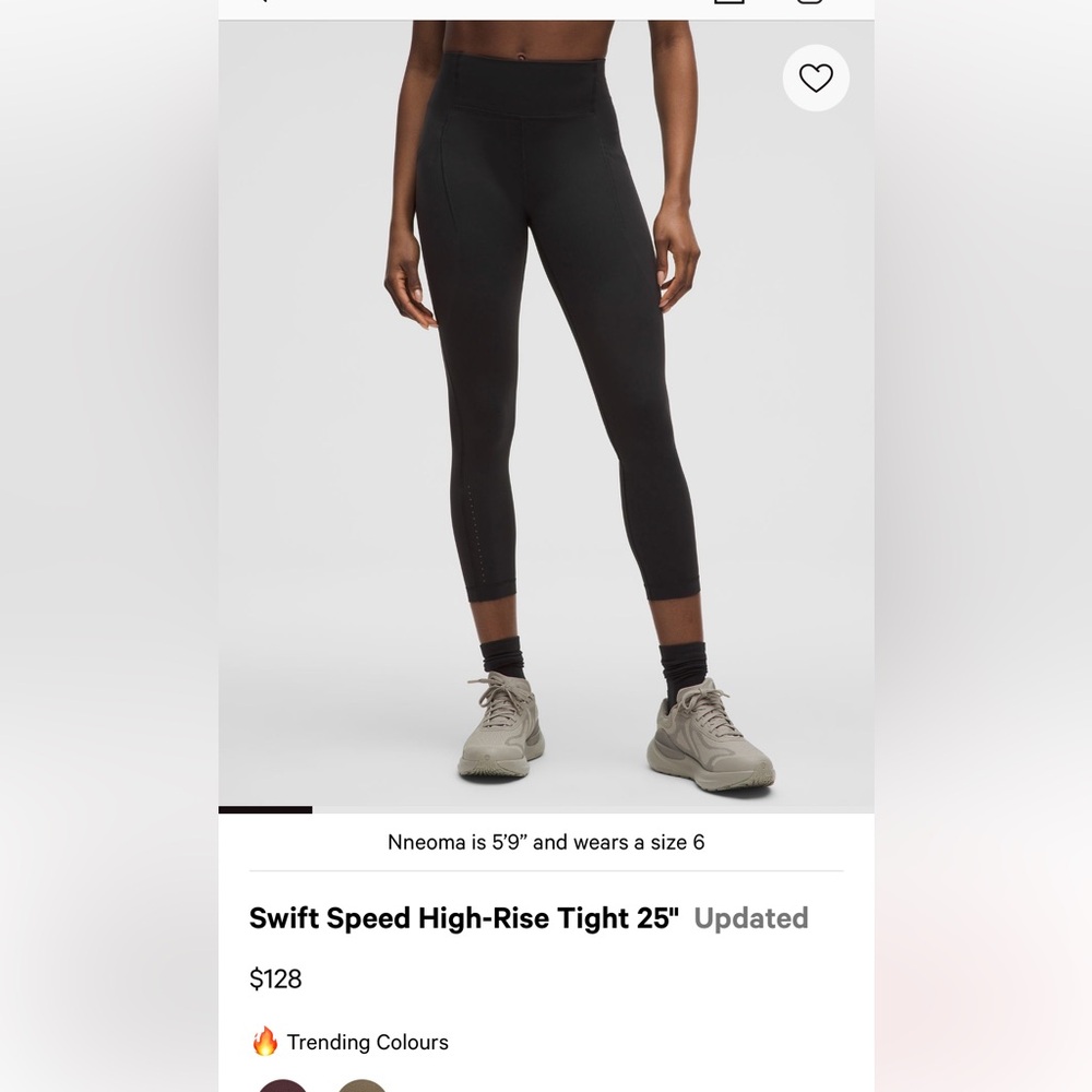 Lululemon Swift Speed High-Rise Tight 25" Leggings